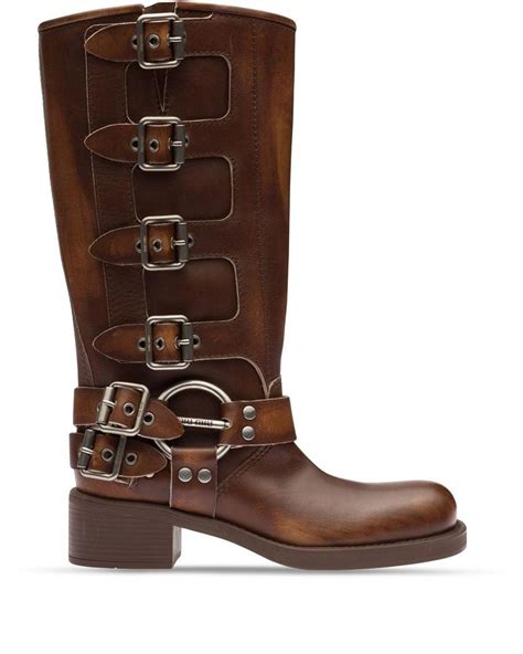 miu miu brown boots